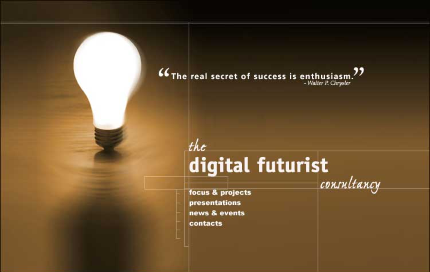 The original Digital Futurist Consultancy website homepage